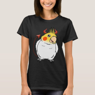 Scary Djävulen Costume Parrot I Lutino Cockatiel T Shirt