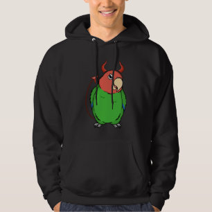 Scary Djävulen Costume Parrot I Rosy mötte Grönt K Hoodie