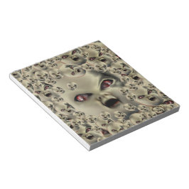 scary doll-face products dark art anteckningsblock