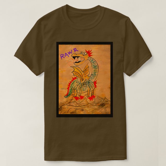 Scary Dragon T Shirt (Design framsida)