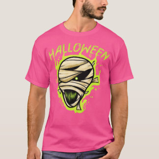 Scary Evil Horror Halloween Mummy Costume Hallowee T Shirt
