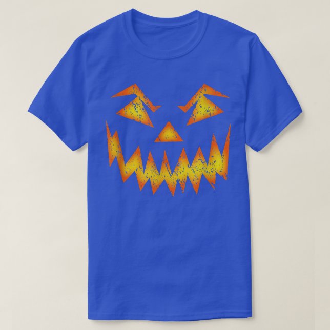 Scary Evil Tittar Jack o lantern T T Shirt (Design framsida)