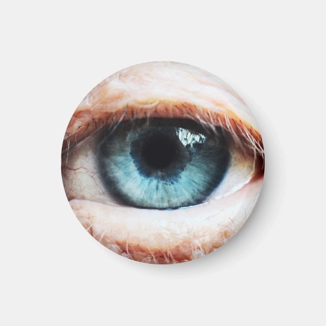 Scary Eyeball & Halloween Blue Öga /spooky zombie Magnet (Framsidan)
