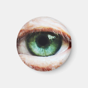 Scary Eyeball & Halloween Grönt Öga / spooky zom Magnet