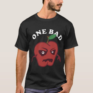 Scary Fruit One Bad Apple Funny T Shirt