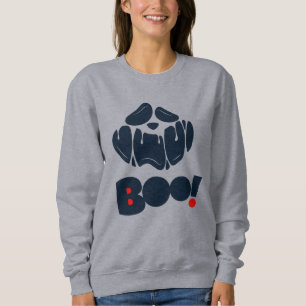Scary Funny Ansikte Halloween Ghost Sweatshirt T Shirt