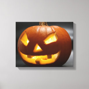 Scary Gap Tooth Halloween pumpkin Canvastryck
