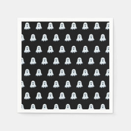 Scary Ghost Mönster svartvitt Pappersservett