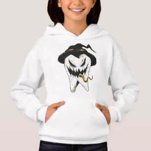 Scary Ghoulish Tooth in Witch Hat Halloween T Shirt