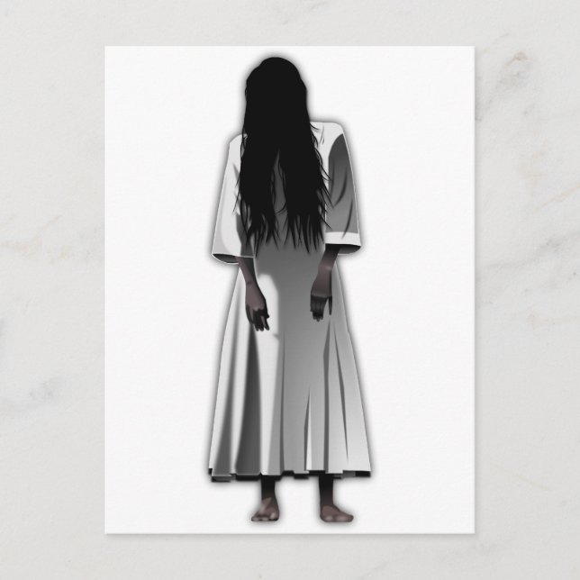 Scary Girl Vykort (Framsida)