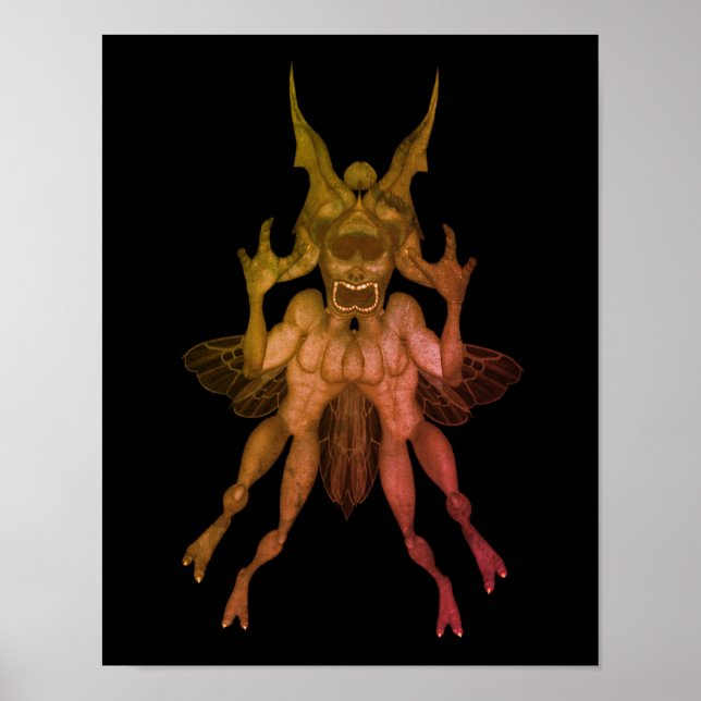 Scary Goblin Halloween Poster (Framsidan)