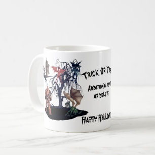 Scary Goblins Monsters Halloween Personlig Kaffemugg