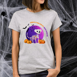 Scary Golden Retriever Halloween Full Moon T-Shirt
