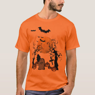 Scary Graveyard Halloween Tee