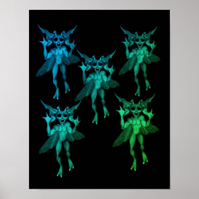 Scary Gremlins Halloween Poster (Framsidan)