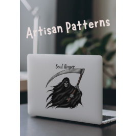 Scary Grim Reaper Halloween Vinyl Klistermärken