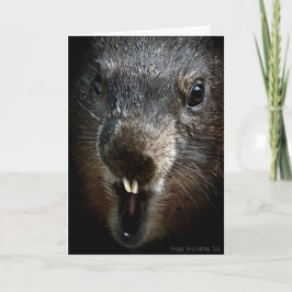 Scary Groundhog Day Card Helgkort