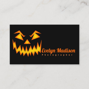Scary Halloween Ansikte y567 Visitkort