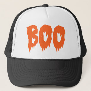 Scary Halloween Boo Skriv ut Hat Keps