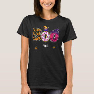 Scary Halloween Boo Uggla Witch Hat Spider Hallowe T Shirt