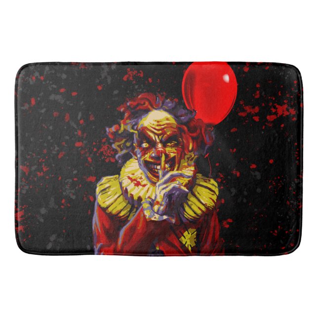 Scary Halloween Clown Horror Movie Badrumsmatta (Framsidan)