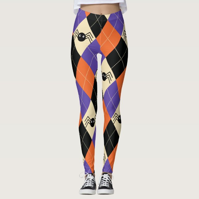 Scary Halloween Costume Black Widow Spider Leggings (Framsida)