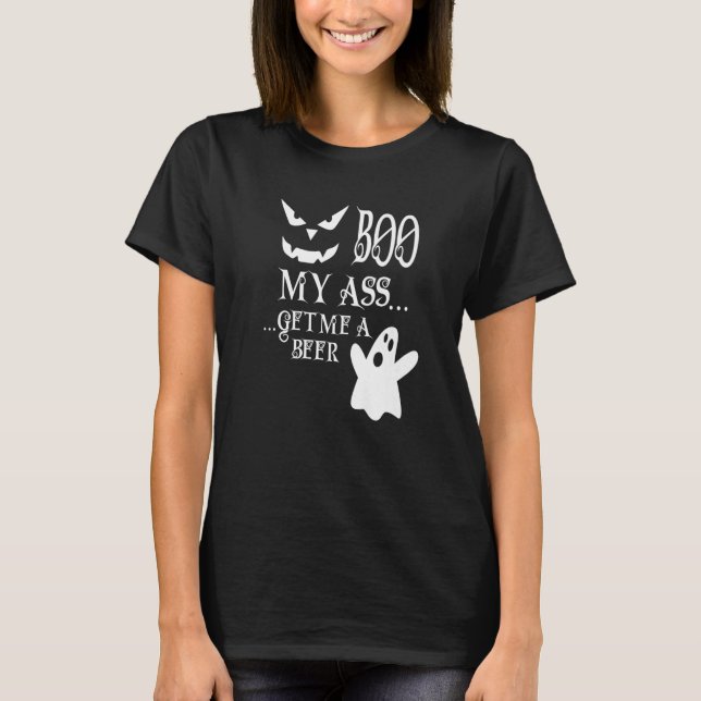 Scary Halloween Creepy Ghost Pumpkin Ansikte 1 T Shirt (Framsida)