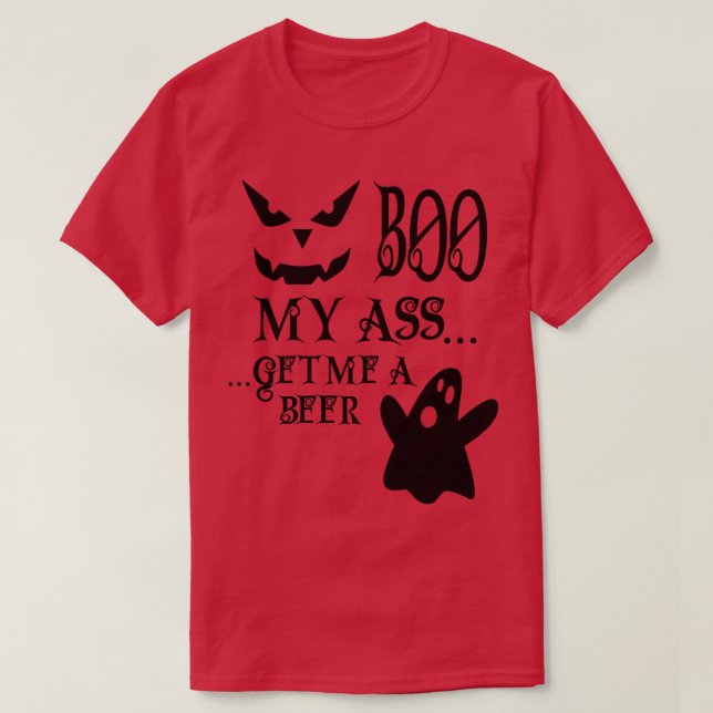 Scary Halloween Creepy Ghost Pumpkin Ansikte T Shirt (Design framsida)
