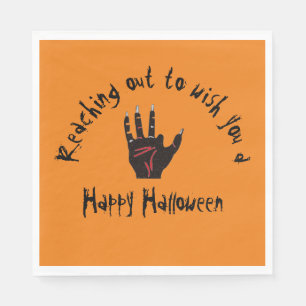 Scary Halloween Dead Hand Pappersservett