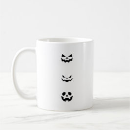 Scary Halloween Faces Kaffemugg