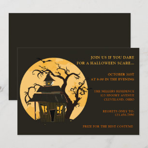 Scary Halloween fest-inbjudan Inbjudningar