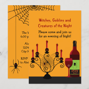 Scary Halloween fest Inbjudningar
