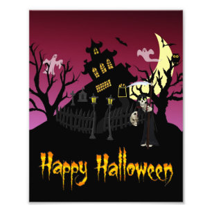 Scary Halloween Fototryck