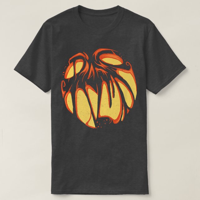 Scary Halloween hemsöktes med att pumpa barn från  T Shirt (Design framsida)