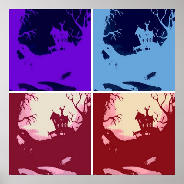Scary Halloween House Poster (Framsidan)