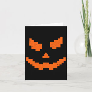 Scary Halloween Jack o lantern Pumpkin Evil Smile Kort