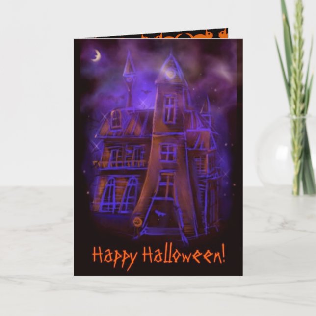 Scary Halloween-kort Kort (Framsida)