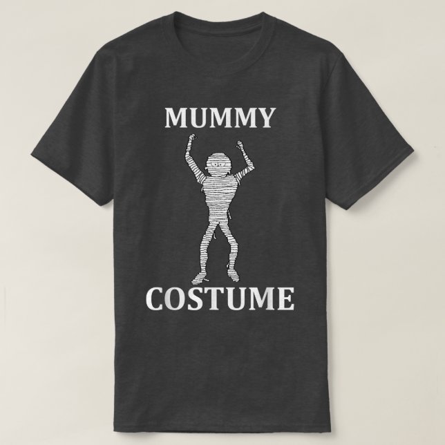 Scary Halloween Mummy Costume Egyptian Pyramid Te T Shirt (Design framsida)