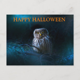 Scary Halloween Natt med Uggla Vykort