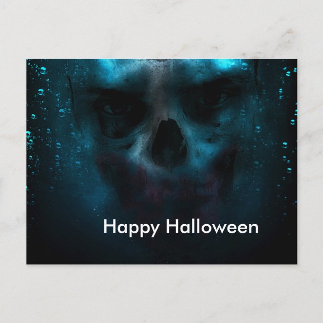 Scary Halloween Natt Vykort (Framsida)