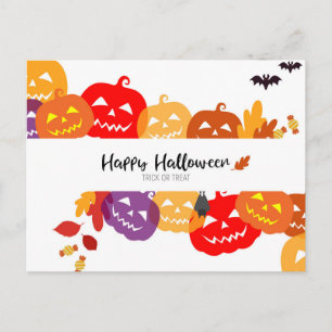Scary Halloween Natt Vykort