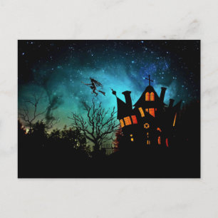 Scary Halloween Natt Vykort