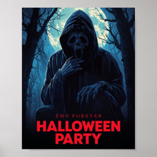 Scary Halloween Poster - Creepy Horror Wall Art