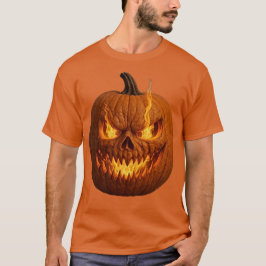 Scary Halloween Pumpkin by concentrln T Shirt