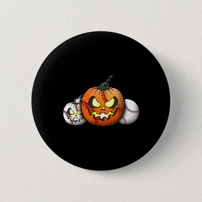 Scary Halloween-pumpkin för baskiska spelare-steac Knapp (Framsida)
