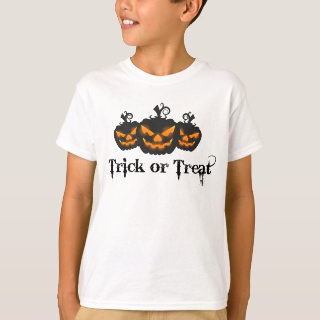 Scary Halloween Pumpkins Shirt Tee Shirt (Framsida)