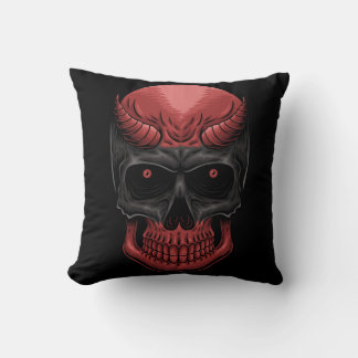 Scary Halloween Skull Kudde