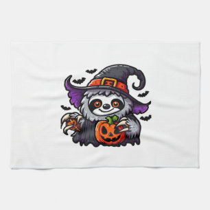 Scary Halloween Sloth Witch Hat Costume Spooky Sea Kökshandduk