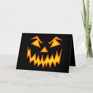 Scary Halloween Smile Kort