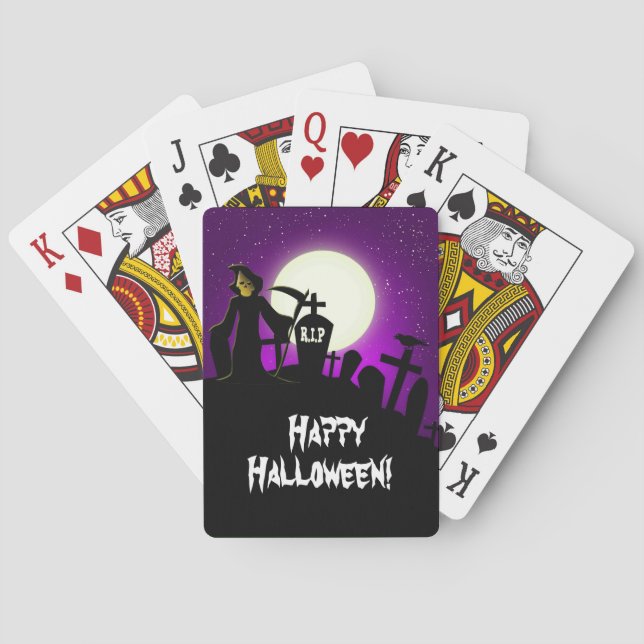 Scary Halloween Spelkort (Baksidan)